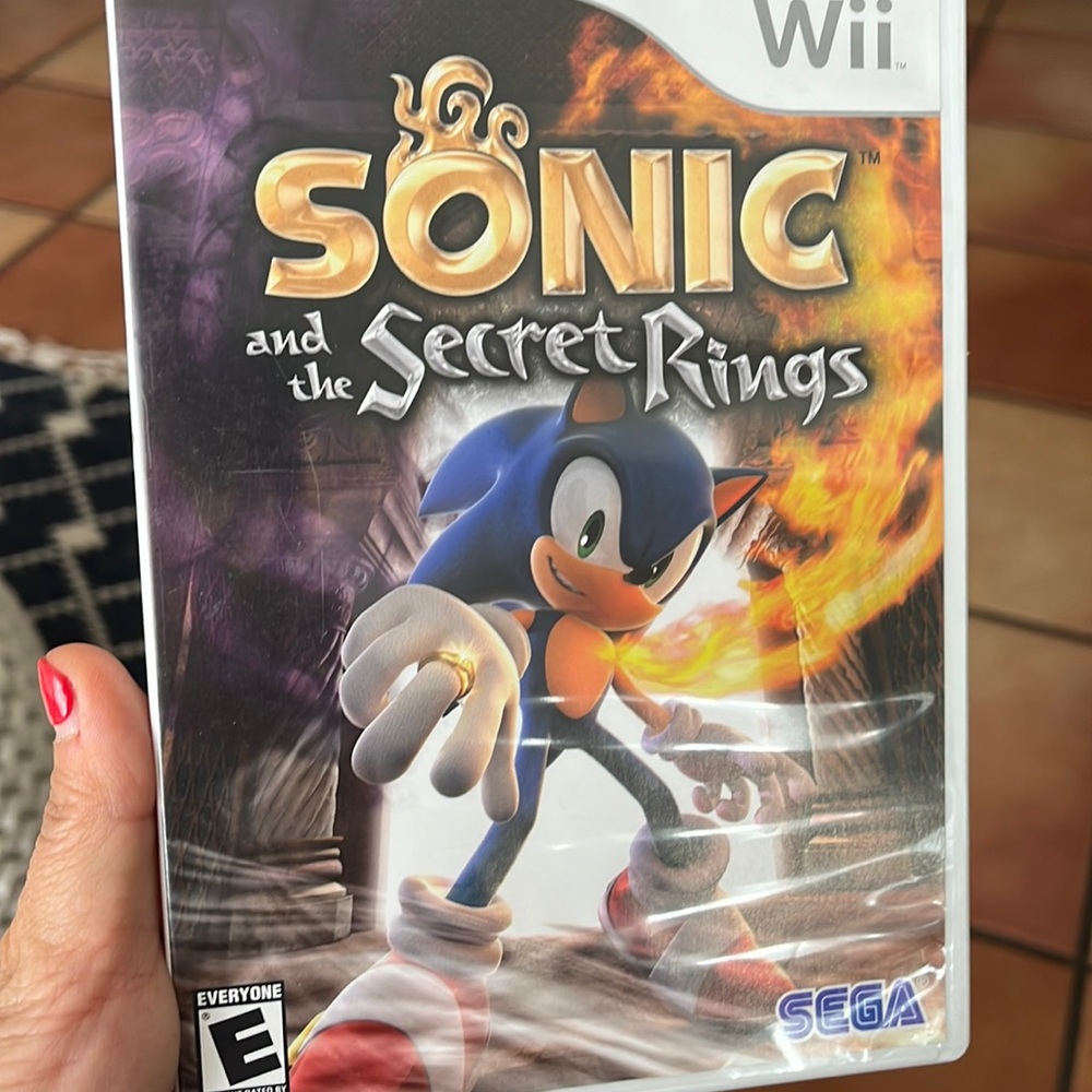 WII- Sonic and the Secret Rings video game
